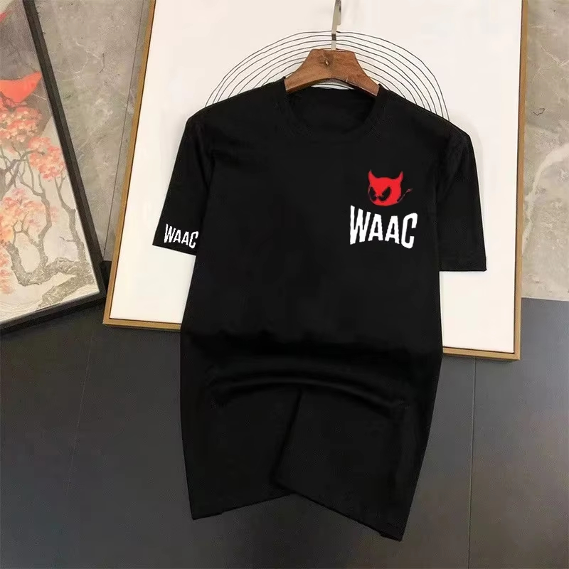 Streetwear Brand Red Logo - ブラッククラシックロゴレッドデビルハイエンドトレンディゴルフアウトドアブランドTシャツコットングラフィックTシャツ男性女性夏ストリートウェア