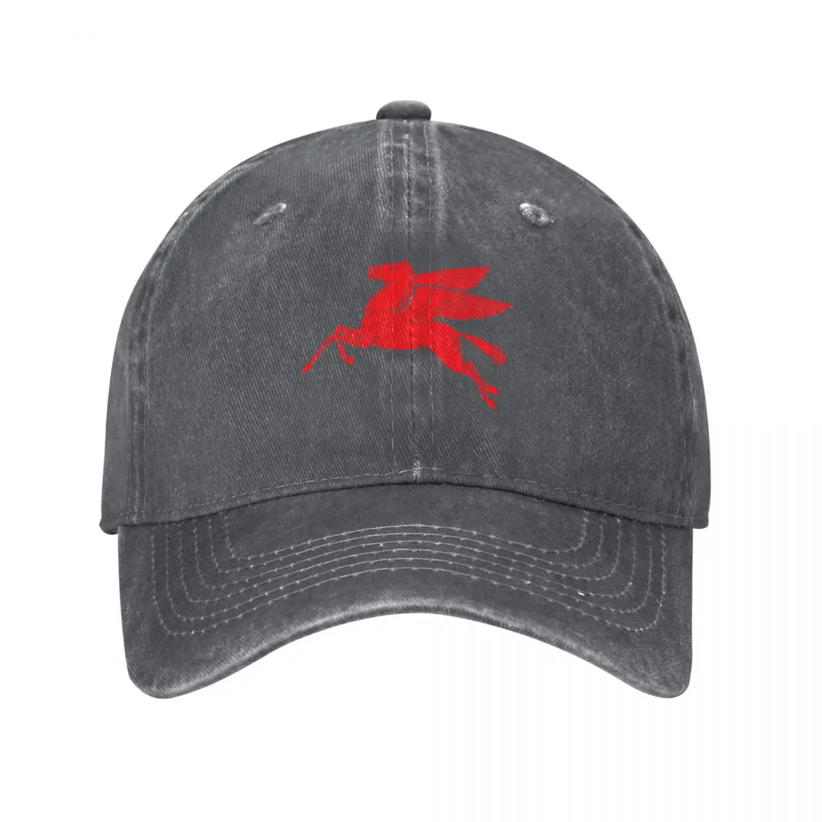 Streetwear Brand Red Logo - モービルオイルヴィンテージサインロゴ - レッドペガサス野球帽アニメ帽子ストリートウェア釣り帽子高級ブランド男性用キャップ女性用