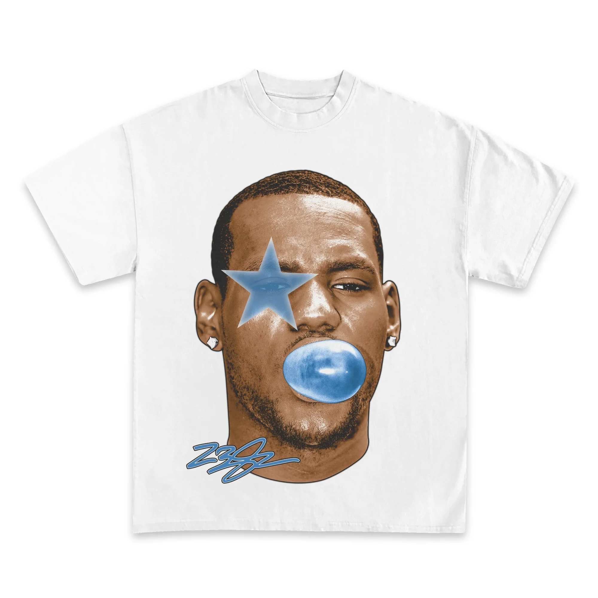 Streetwear Brand Vintage - レブロン・ジェームスバスケットボールスター Tシャツ男性女性半袖コットン Tシャツアメリカンヴィンテージブランド Tシャツ夏トップスストリート