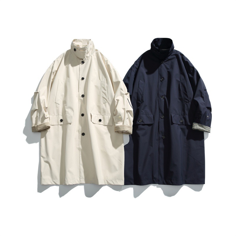 Streetwear Brand England - 日本のストリートウェアブランド 2025年秋新作 アウトドア ミドル丈トレンチコート メンズジャケット ワークウェアジャケット