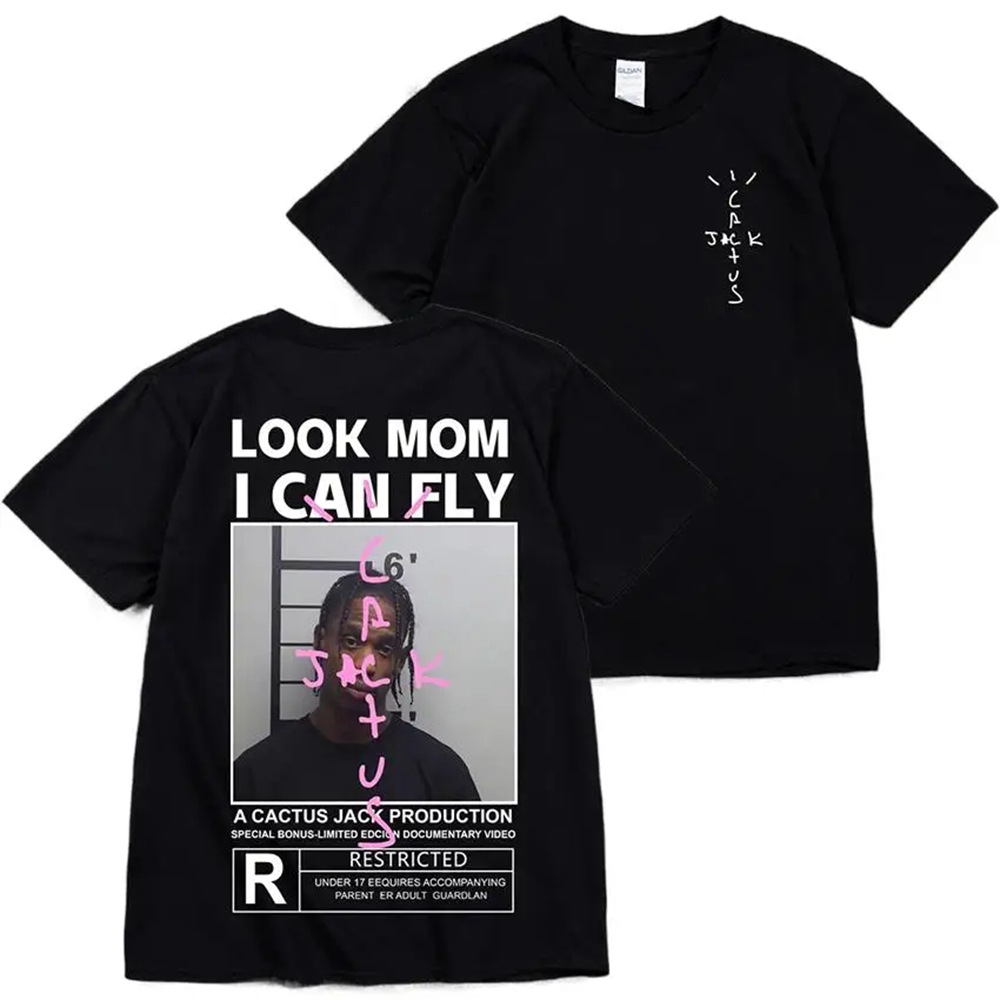 Cactus Jack Tee - サボテンジャック Tシャツ高品質綿男性女性ルックママアイキャンフライティーアストロワールドヒップホップ半袖 Tシャツトップス