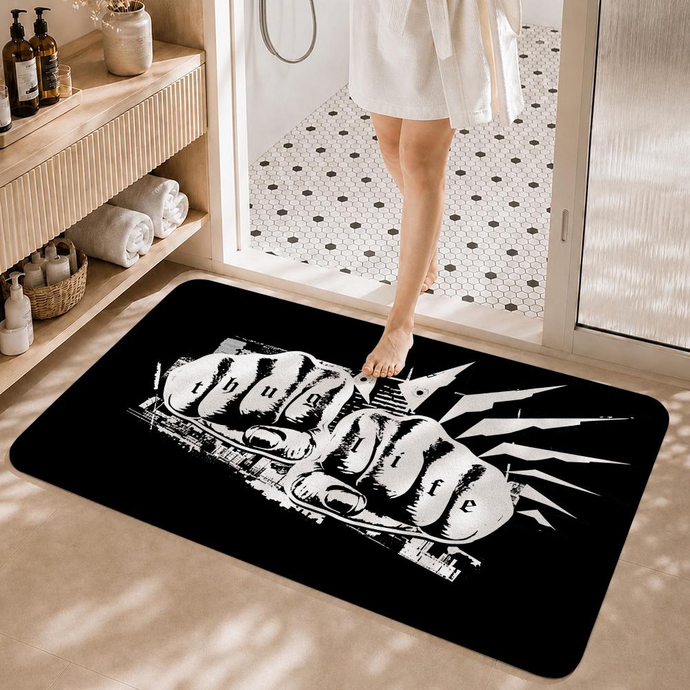 Streetwear Brand Rugs - ストリートウェアブランド T-THUG CLUB フロアマット 滑り止め吸収性フロアマット 装飾ラグ