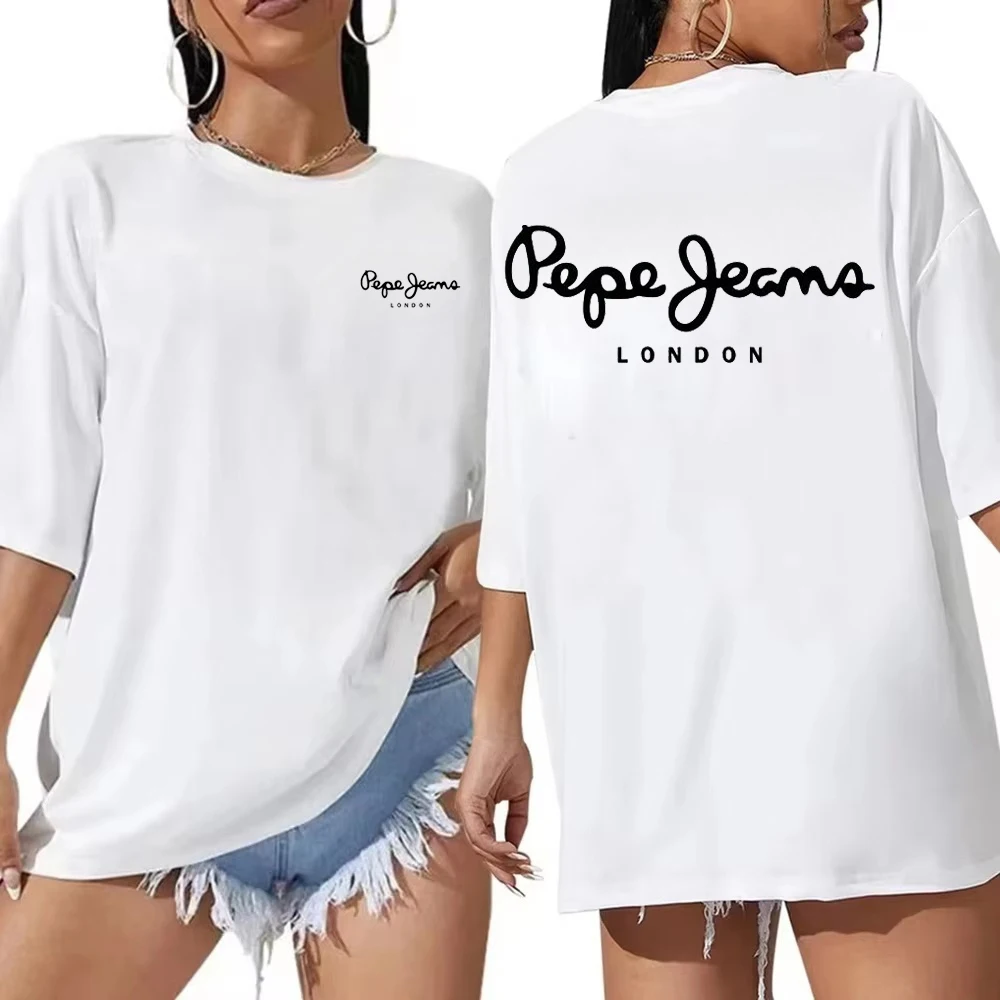 Streetwear Brand London - 2026年新作 ペペジーンズ ロンドン レディース ロゴ入り半袖Tシャツ 高級ブランド婦人服