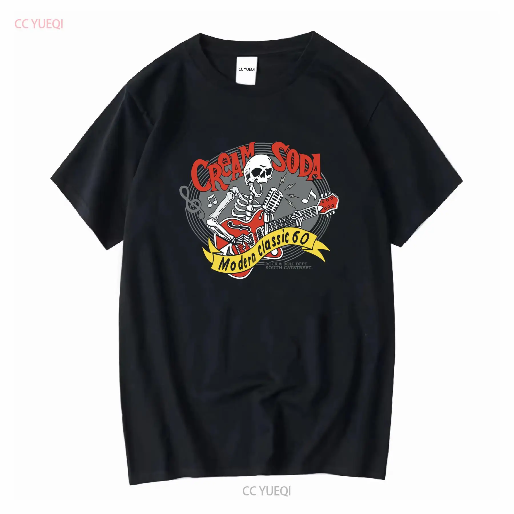 Streetwear Brand Vintage - クリームソーダ ロックロール Tシャツ 日本ブランド ヴィンテージ ウォッシュド
