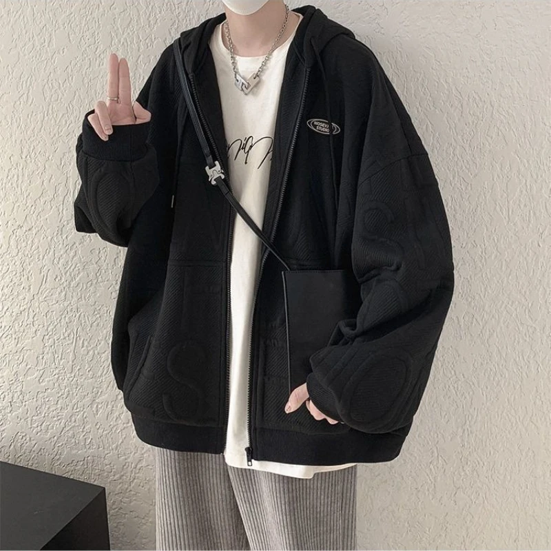 レジャーバギー香港スタイルメンズフーディフルジップアップ無地 - Streetwear Brand Hong Kong のレビューと価格