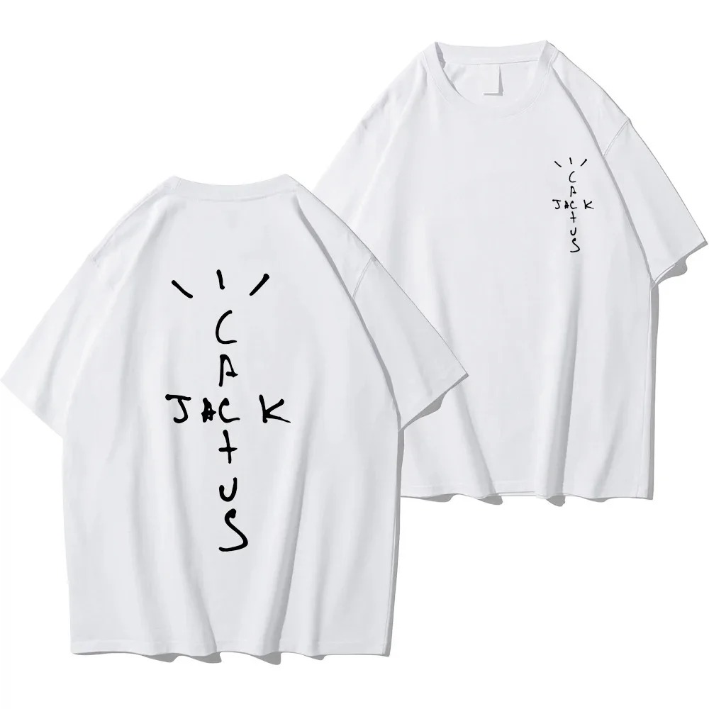 ラッパーカクタスジャックグラフィックコットン Tシャツ男性ヒ - Cactus Jack Tee のレビューと価格