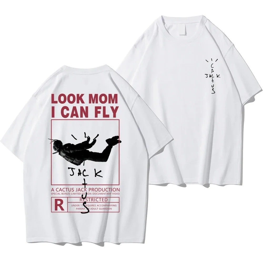 ラッパーカクタスジャックグラフィックコットン Tシャツ男性ヒ - Cactus Jack Tee のレビューと価格