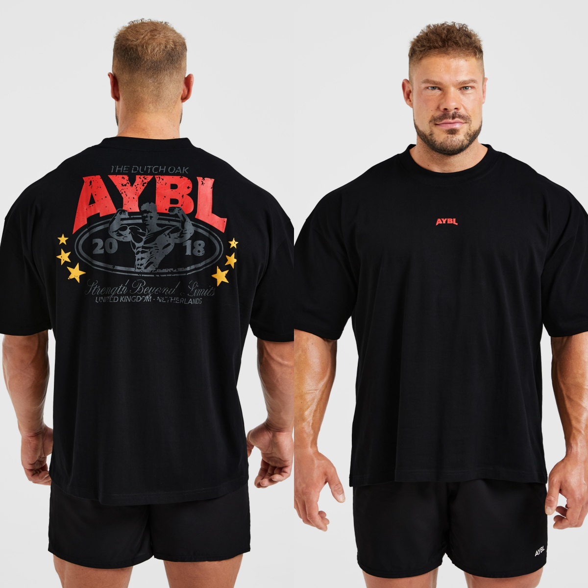 レッドロゴ強度フィットネスブランド Tシャツコットングラフィ - Streetwear Brand Red Logo のレビューと価格