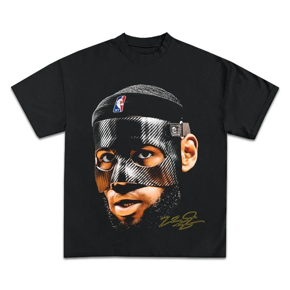 レブロン・ジェームスバスケットボールスター Tシャツ男性女性 - Streetwear Brand Vintage のレビューと価格