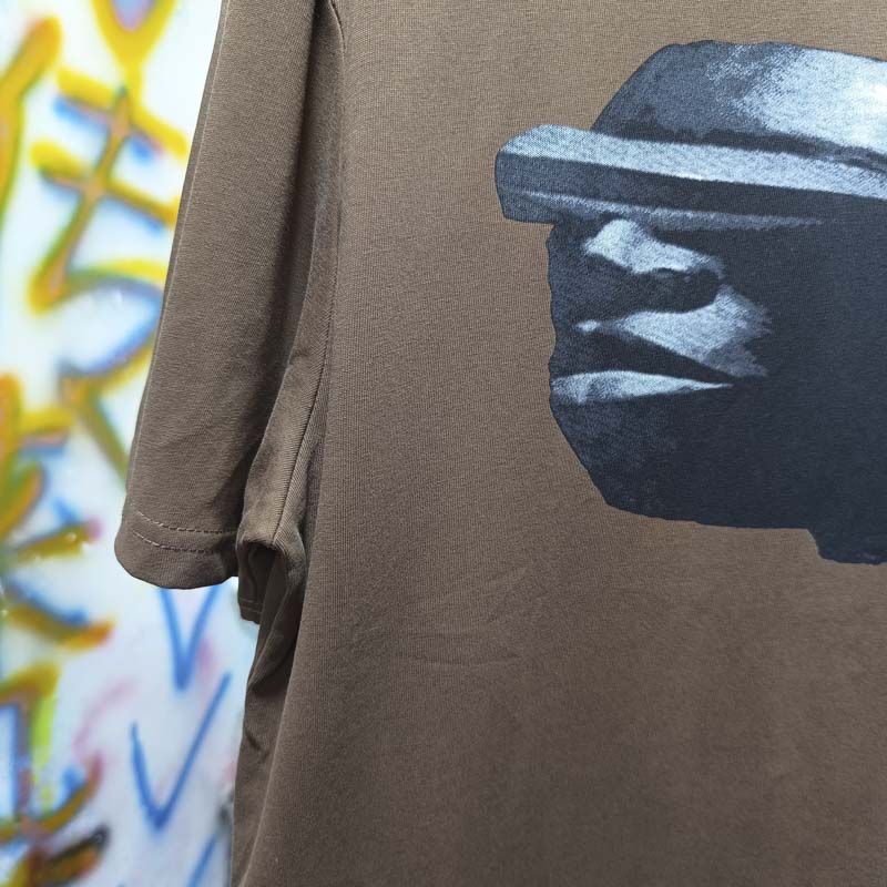 ブラウンストーン像プリント夏ユートピア Tシャツカジュアル通 - Cactus Jack Tee のレビューと価格
