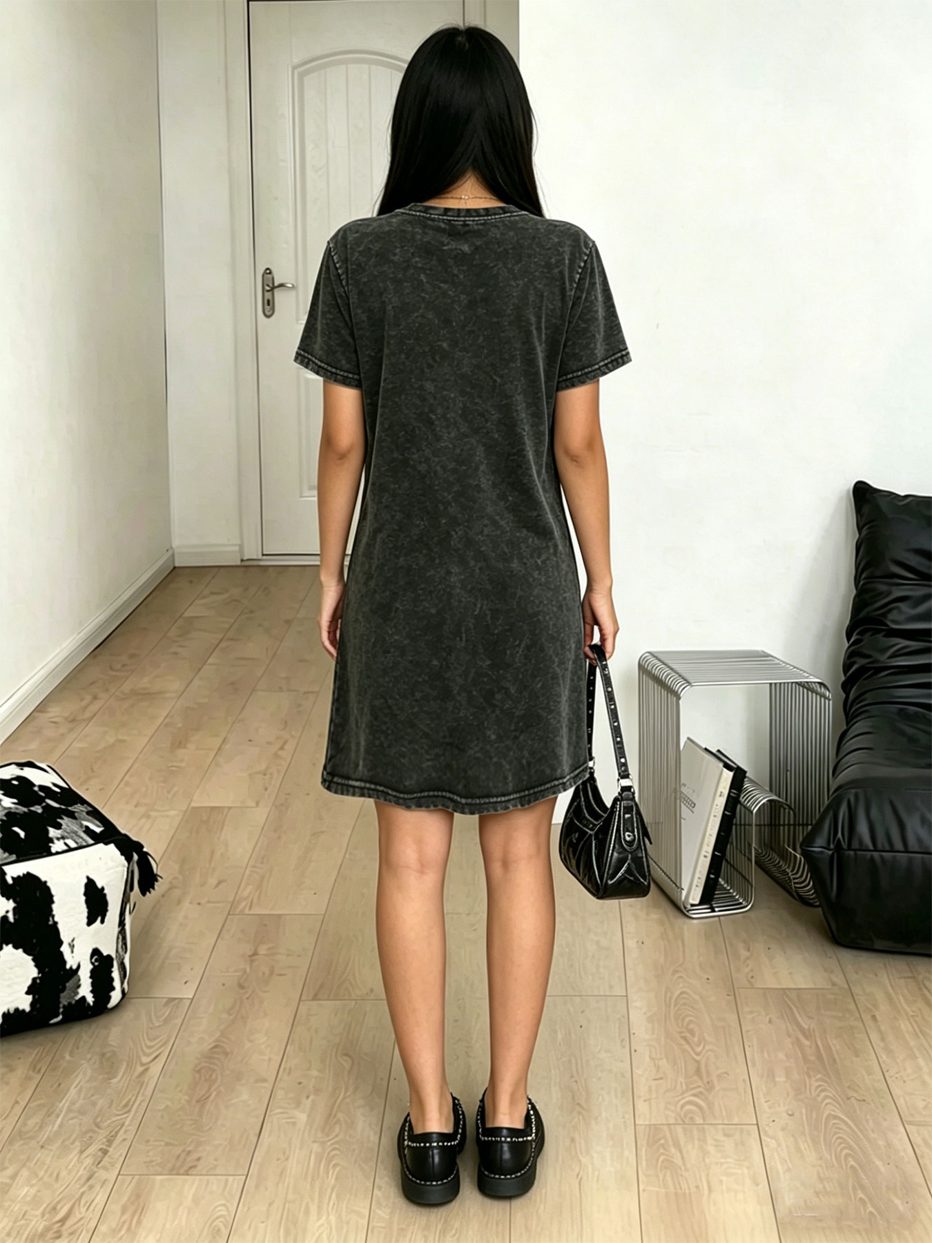 ヴィンテージウォッシュ加工のレトロなTシャツワンピース（女性 - Japanese Brand Streetwear Vintage のレビューと価格