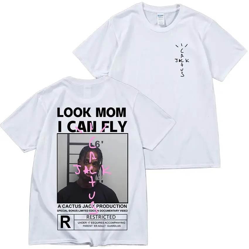 サボテンジャック Tシャツ高品質綿男性女性ルックママアイキャ - Cactus Jack Tee のレビューと価格