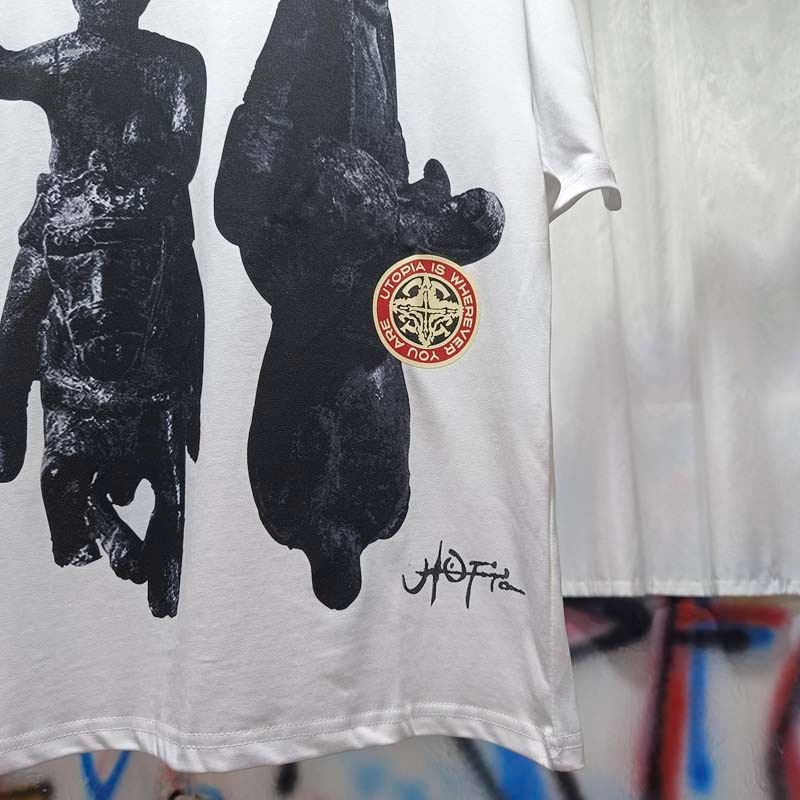 夏白通気性綿ユートピアサボテンジャック Tシャツ三次元石像パ - Cactus Jack Tee のレビューと価格