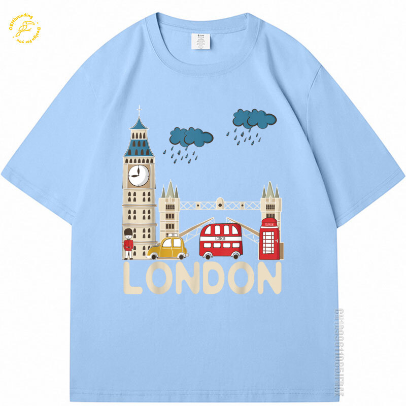雨のロンドン Tシャツかわいいお土産特大 Tシャツ 2025 - Streetwear Brand London のレビューと価格