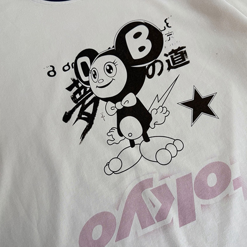 最高品質のコットン製襟と袖口の切り替えが施されたベージュのカ - Cactus Jack Tee のレビューと価格