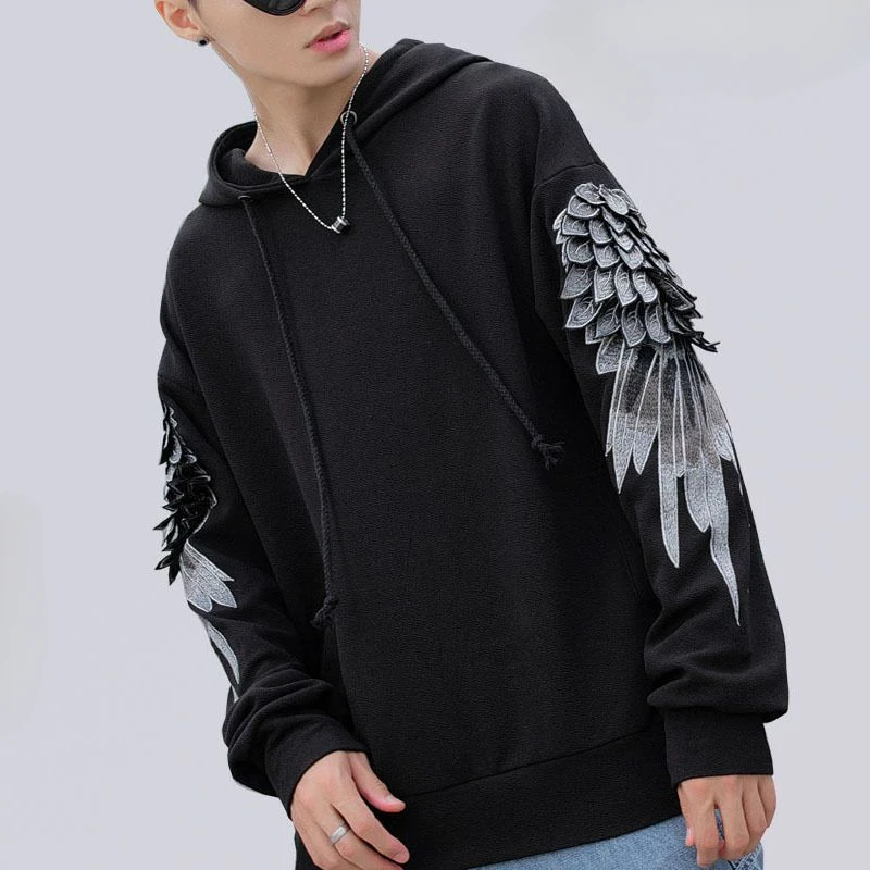 刺embroideredのスウェットシャツ,フード付きスウェ - Streetwear Brand Cheap のレビューと価格