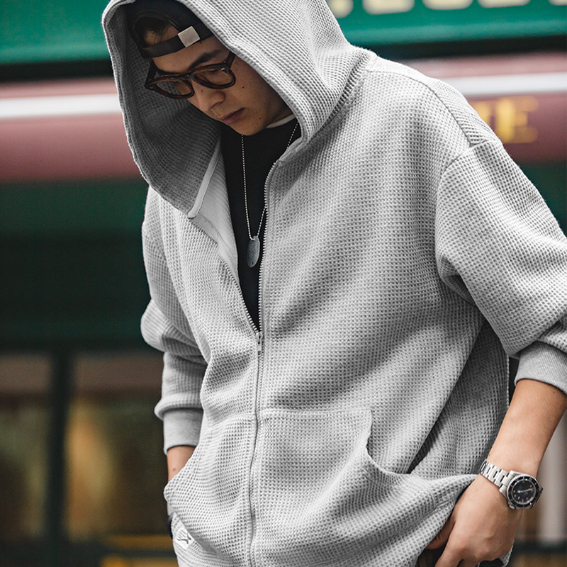 メンズ・マデン日本のヴィンテージグレーワッフルパーカー、エッ - Japanese Brand Streetwear Vintage のレビューと価格