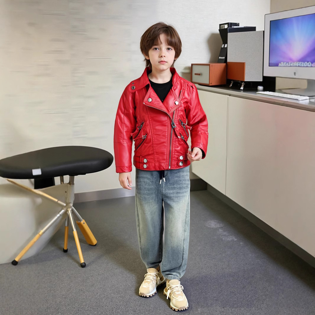 キッズストリートフォトウェア 2-12Y 新年男の子女の子レ - Streetwear Brand Red Logo のレビューと価格